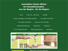 Tablet Screenshot of immobilien-guenterwolter.de